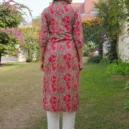 Pink And Teal Green Cotton Kurta2