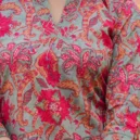 Pink And Teal Green Cotton Kurta6