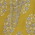 Yellow Floral Printed Straight Cotton Stitched Kurta8
