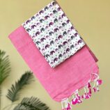 Best Quality Khadi Cotton Saree With Extra Blouse5