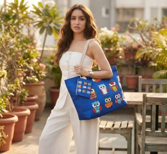 Elephant, Owl and evil eye Bag