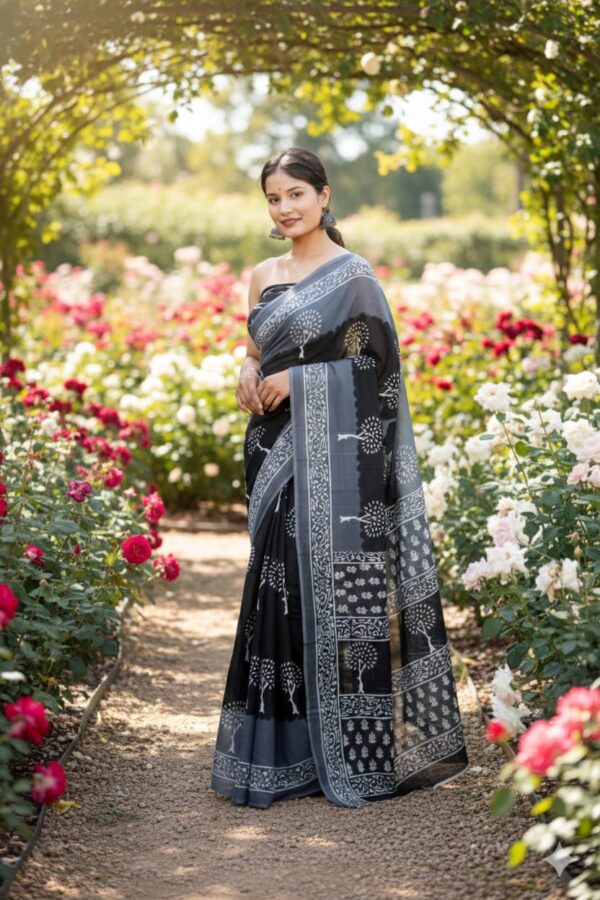 Jaipuri Printed Cotton Mulmul Sarees 11 Jaipuri Printed Cotton Mulmul Sarees 11