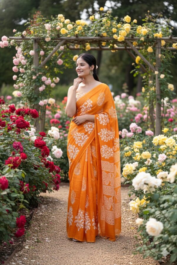 Jaipuri Printed Cotton Mulmul Sarees 13 Jaipuri Printed Cotton Mulmul Sarees 13