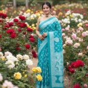 Jaipuri Printed Cotton Mulmul Sarees 4