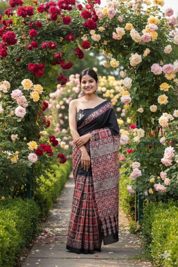 Jaipuri Printed Cotton Mulmul Sarees 5 Jaipuri Printed Cotton Mulmul Sarees 5